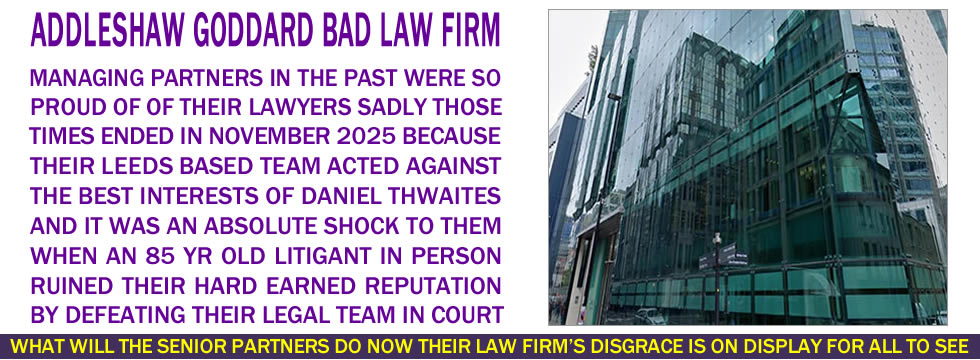 Addleshaw Goddard Incriminated Law Firm